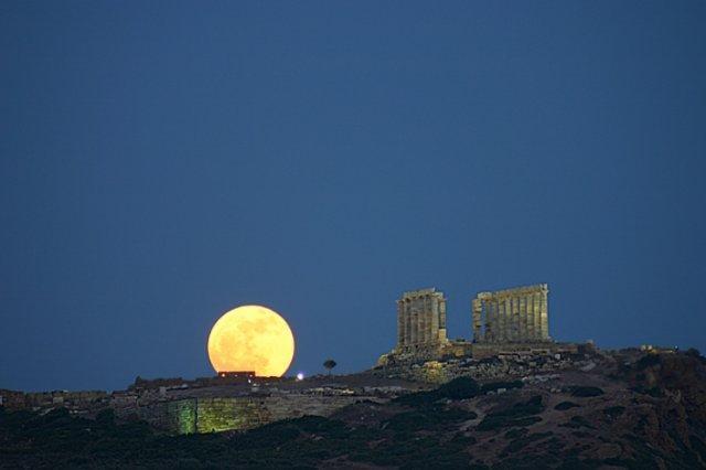 Sounion Full Moon