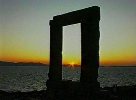 Naxos Portara Temple at Sunset