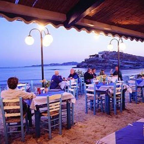 Naxos Dinner by the Sea